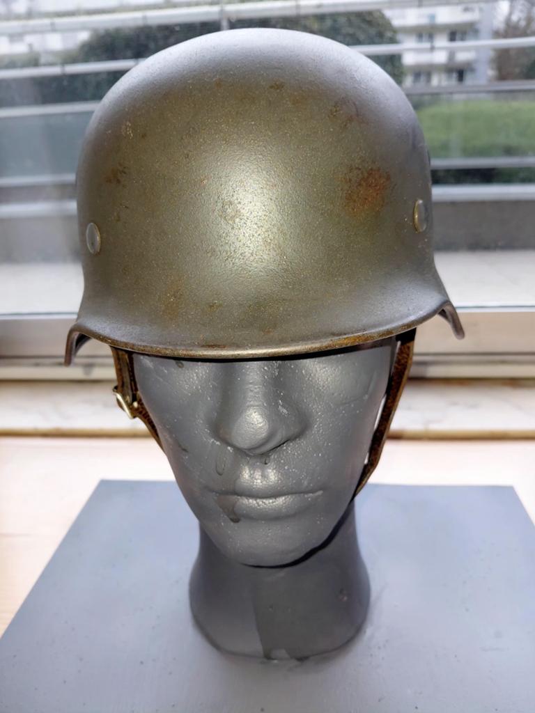 Duitse helm M40 LW SD., Ophalen of Verzenden