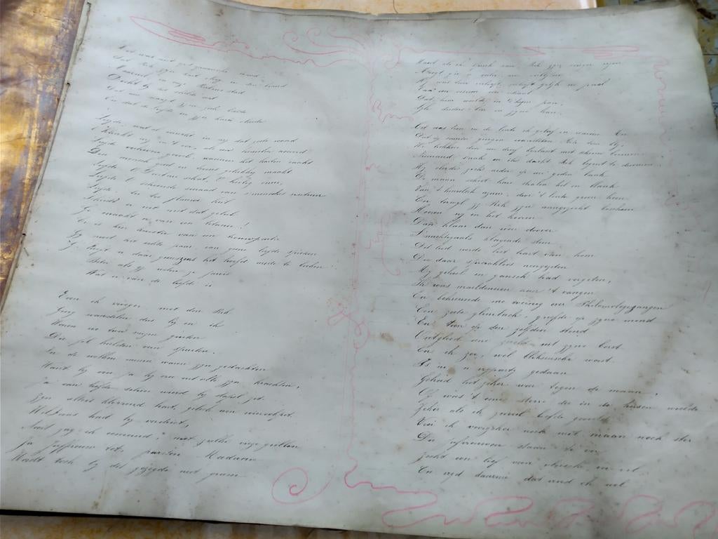 Oud boek van rond 1840, Ophalen