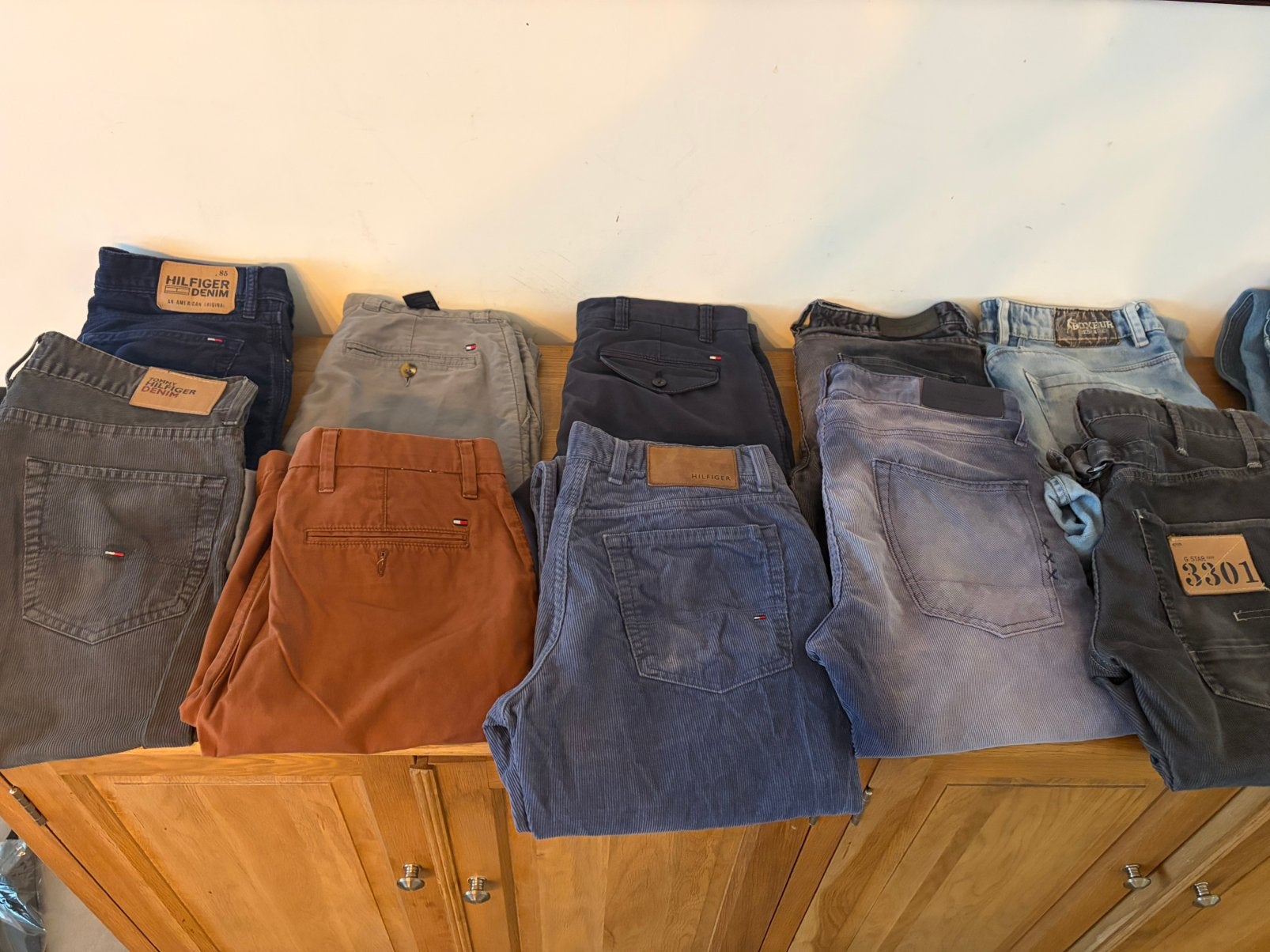 Merk broek 30-34, Kleding | Heren, Spijkerbroeken en Jeans, Ophalen, Zo goed als nieuw