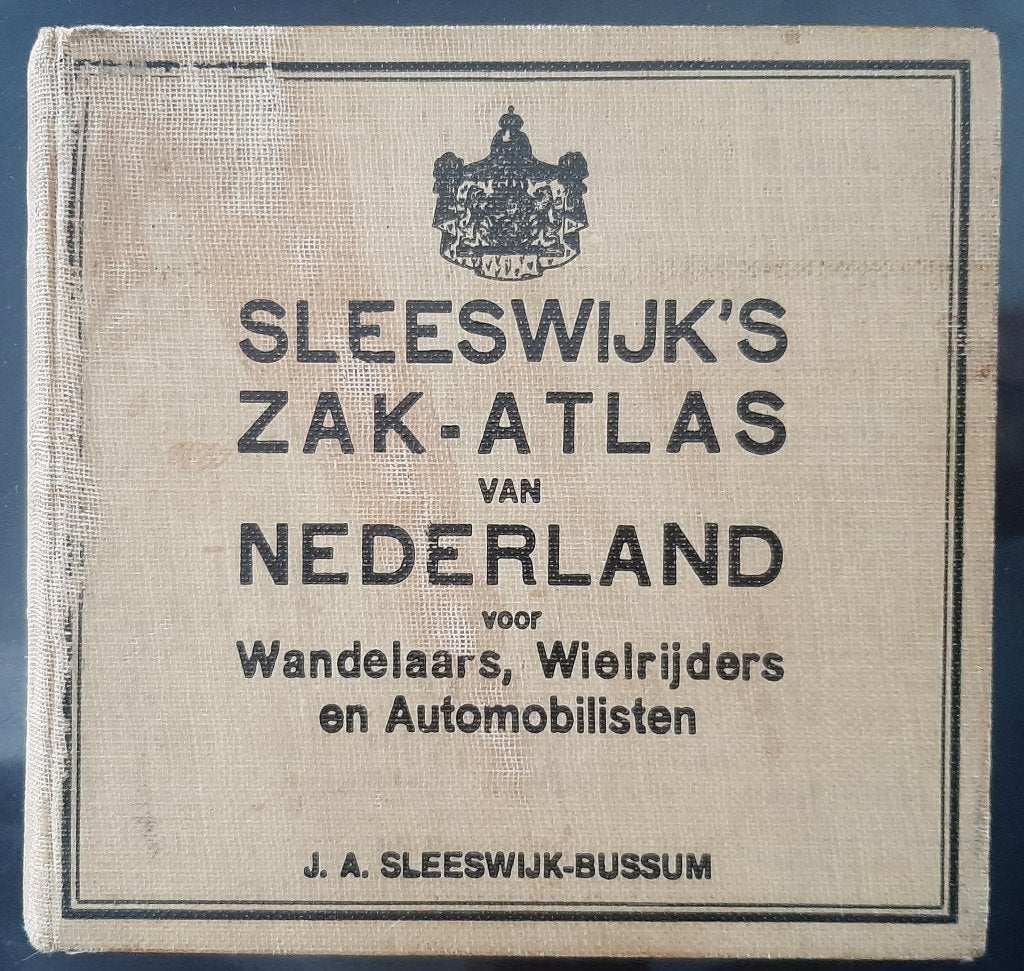 Sleeswijk's Zak-Atlas van Nederland (J.A.Sleeswijk), Livres, J.A.Sleeswijk, Enlèvement ou Envoi, Autres atlas, Pays-Bas