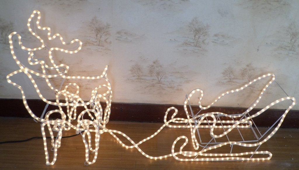 Kerstslee met rendieren, Ophalen, Gebruikt