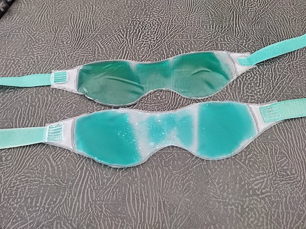 2 gel oogmaskers zowel warm als koud te gebruiken, Vêtements | Femmes, Chapeaux & Casquettes, Enlèvement, Porté