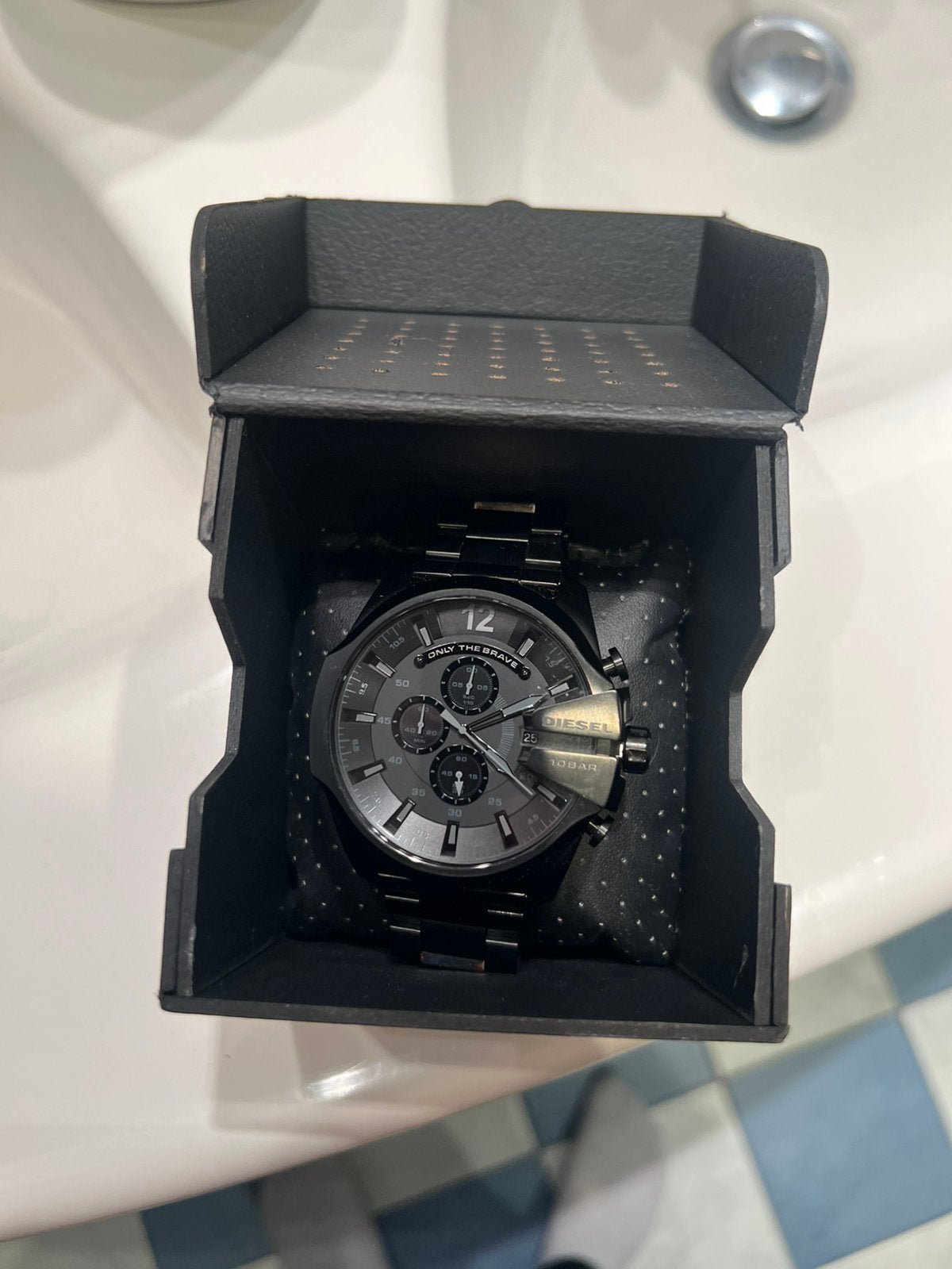 diesel horloge, Staal, Staal, Polshorloge, Zo goed als nieuw