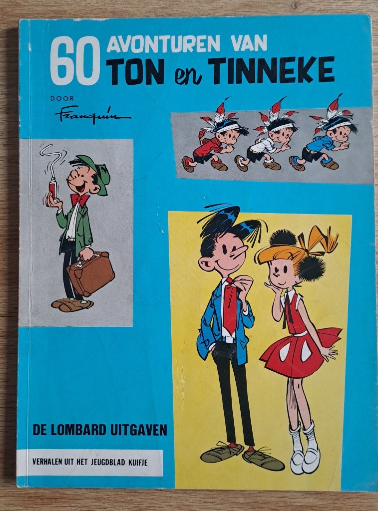 60 avonturen van Ton en Tinneke door Franquin, Boeken, Stripverhalen, Gelezen, Eén stripboek, Ophalen of Verzenden, FRANQUIN