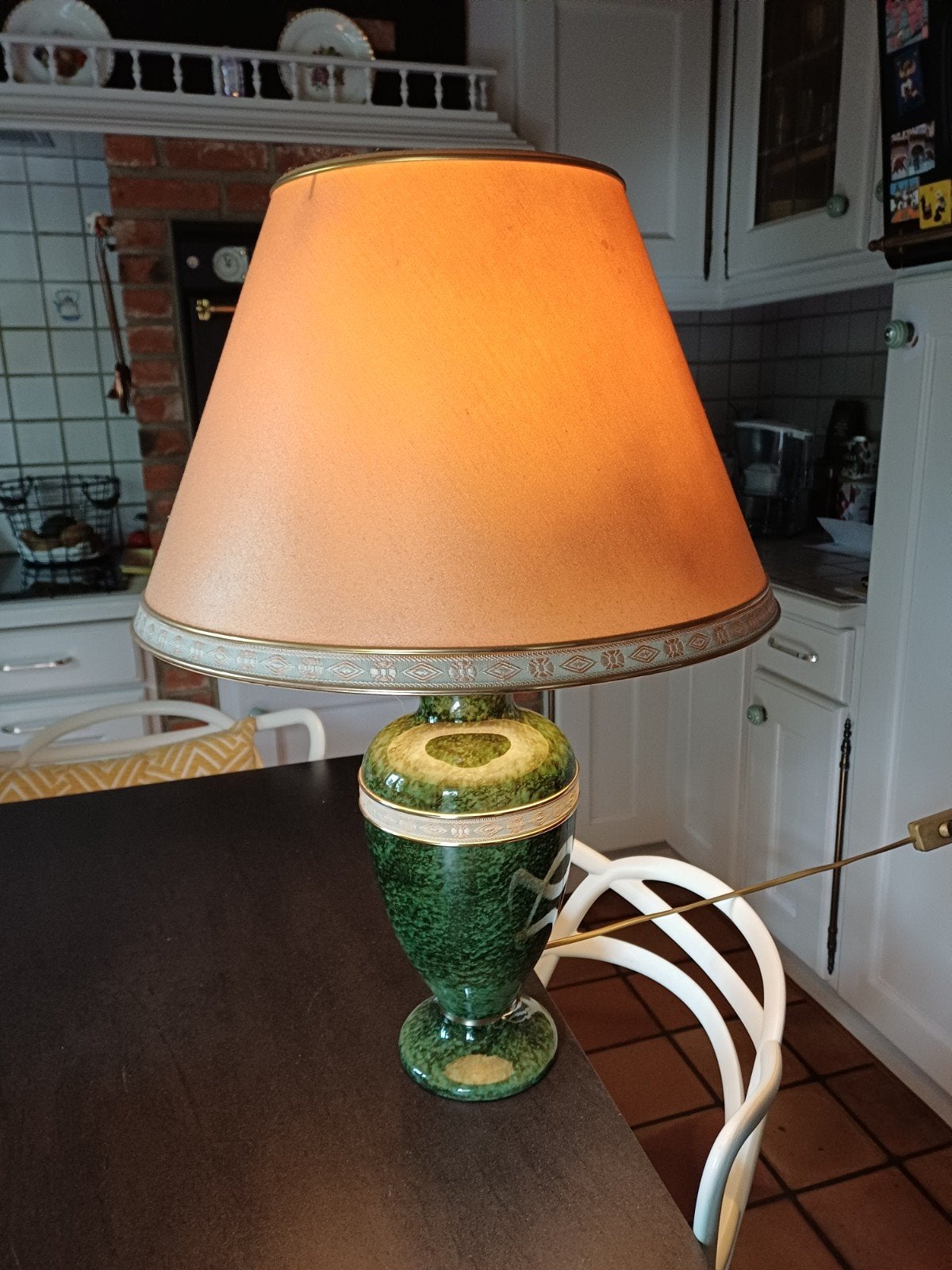 Lampe à poser, faïence., Enlèvement, Comme neuf