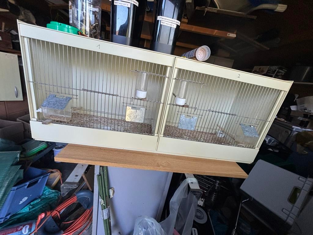 Dubbele pvc kweekkooi, Dieren en Toebehoren, Ophalen, Gebruikt, Kunststof, Broedkooi of Kweekkooi