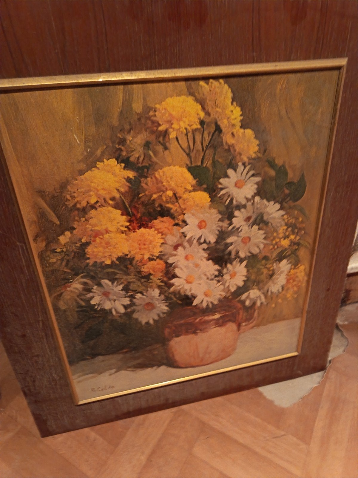 art, peinture, fleurs, Enlèvement ou Envoi