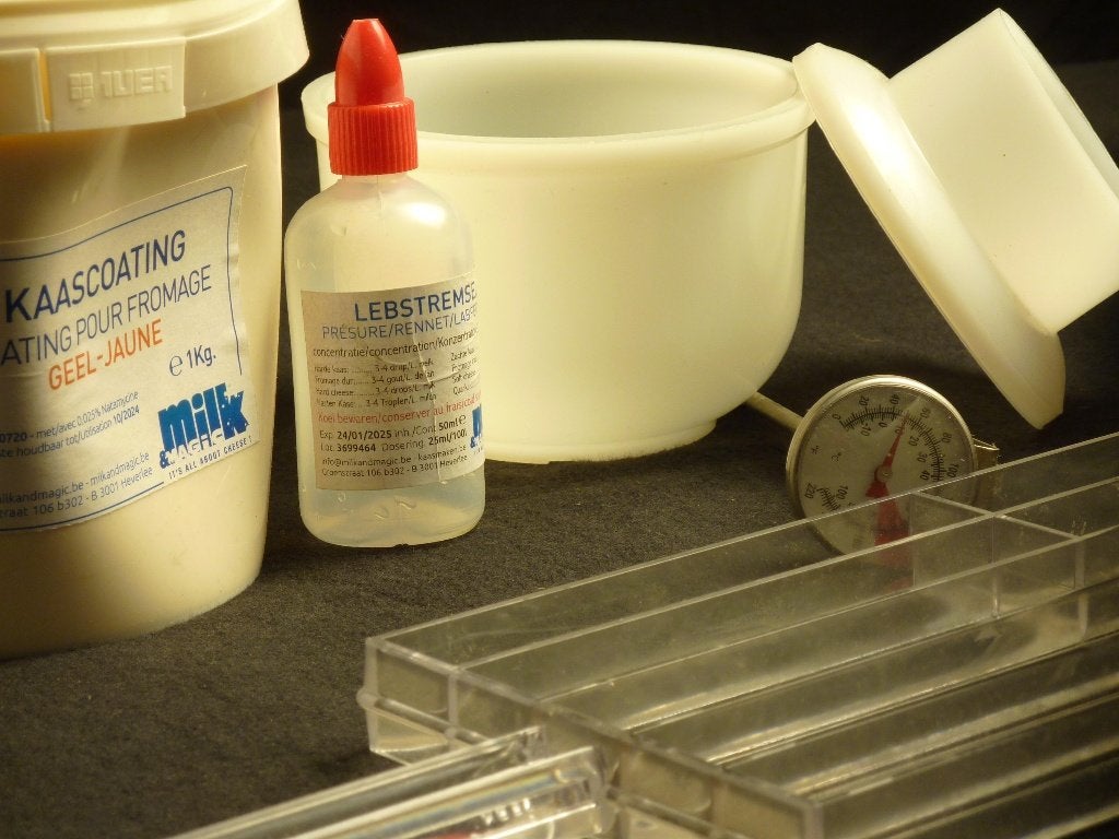 Kaas maken startset (met nieuwe pot coating!), Ophalen of Verzenden, Gebruikt