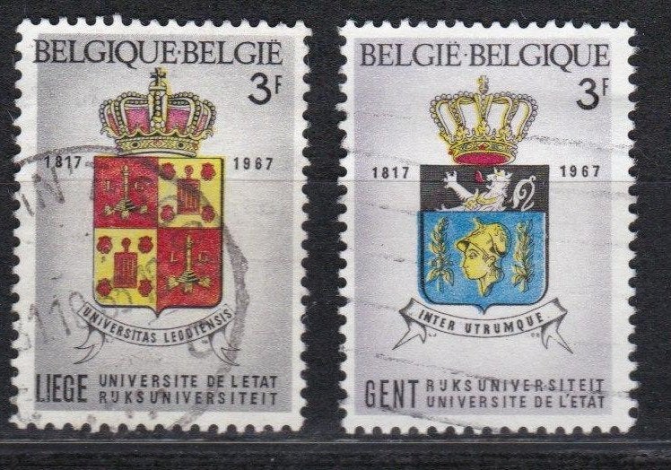 Belge 1967 - n 1433 - 1434, Envoi, Oblitéré