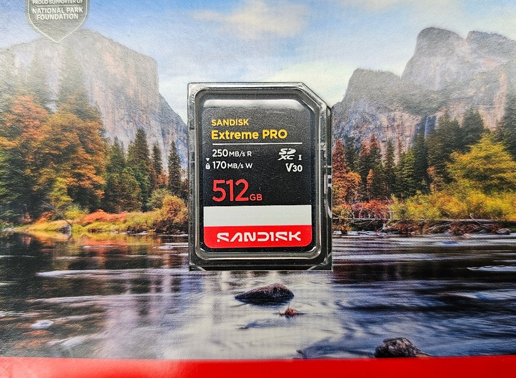 Sandisk SDXC 512GB Extreme Pro geheugenkaart 250MB/s Nieuw, SDXC, Nieuw, 512 GB, Videocamera