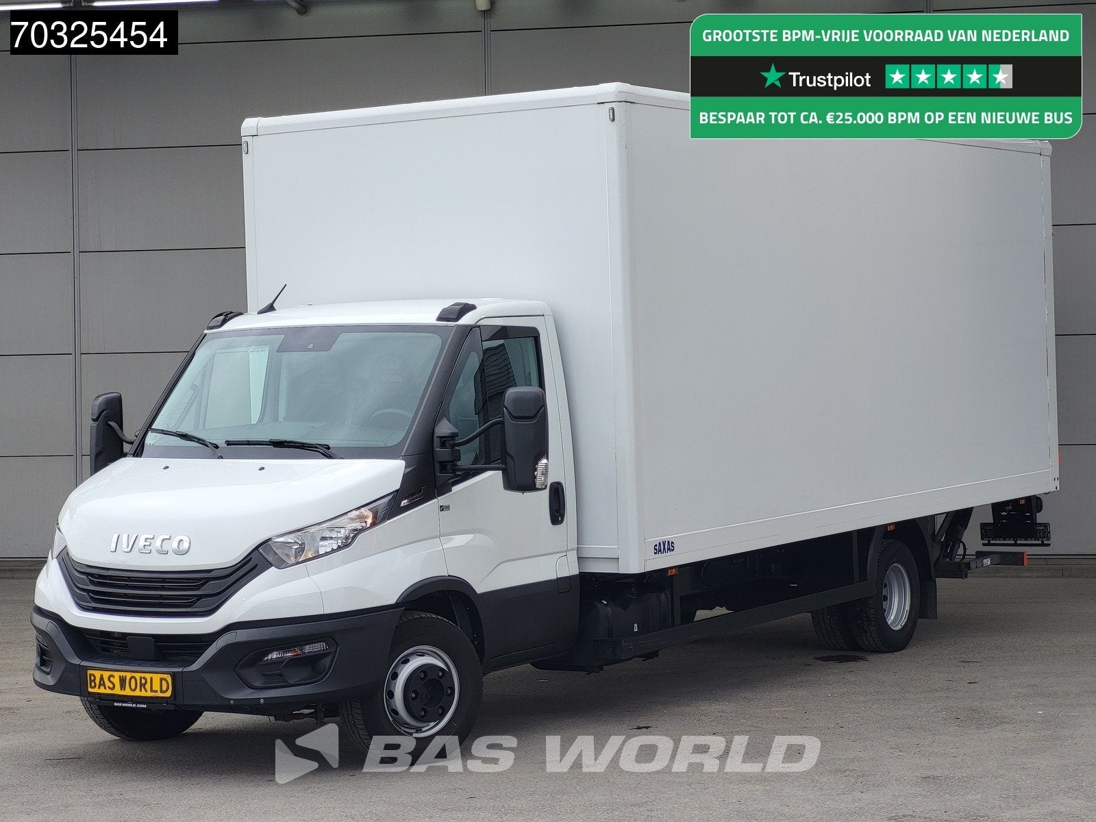 Iveco Daily 72C18 3.0L Automaat 1000KG Laadklep Luchtvering, Auto's, Bestelwagens en Lichte vracht, Automaat, Stof, Gebruikt, Euro 6