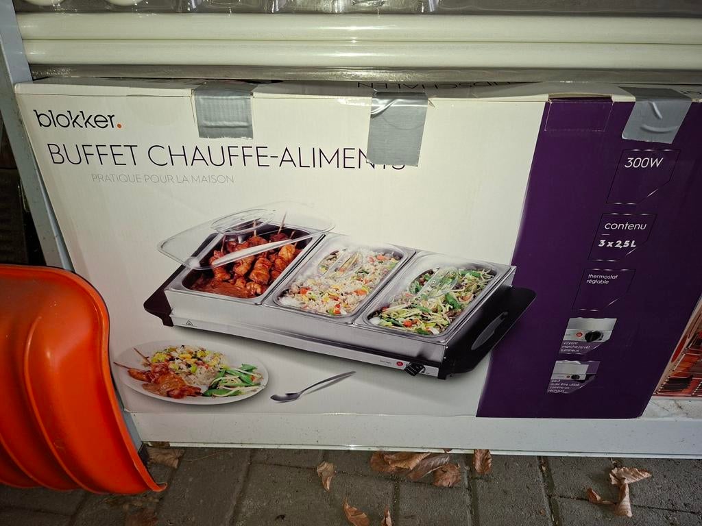 Buffet warmtehouder, Elektronische apparatuur, Ophalen