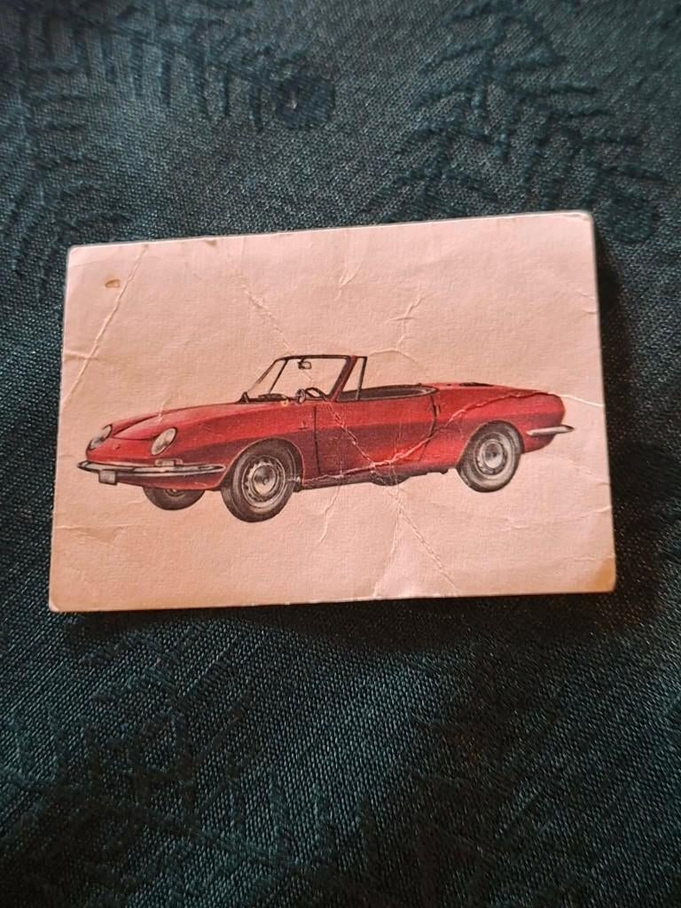 Prentje/Chromo : Fiat Spider 850/Chocolade Jacques, Collections, Photos & Gravures, Utilisé, Gravure, Autres sujets/thèmes, 1960 à 1980