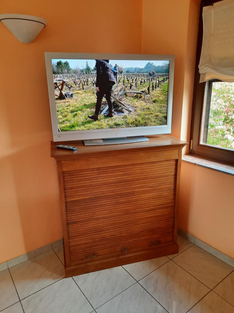Meuble à volet  + TV, Enlèvement