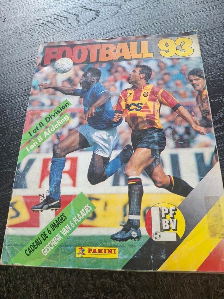 Carnet d'autocollants Panini football 93, Enlèvement ou Envoi