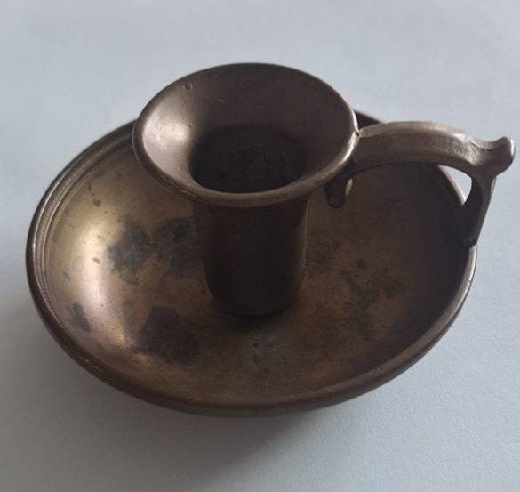Vintage kamerkandelaar, Antiek en Kunst, Antiek | Tin, Ophalen
