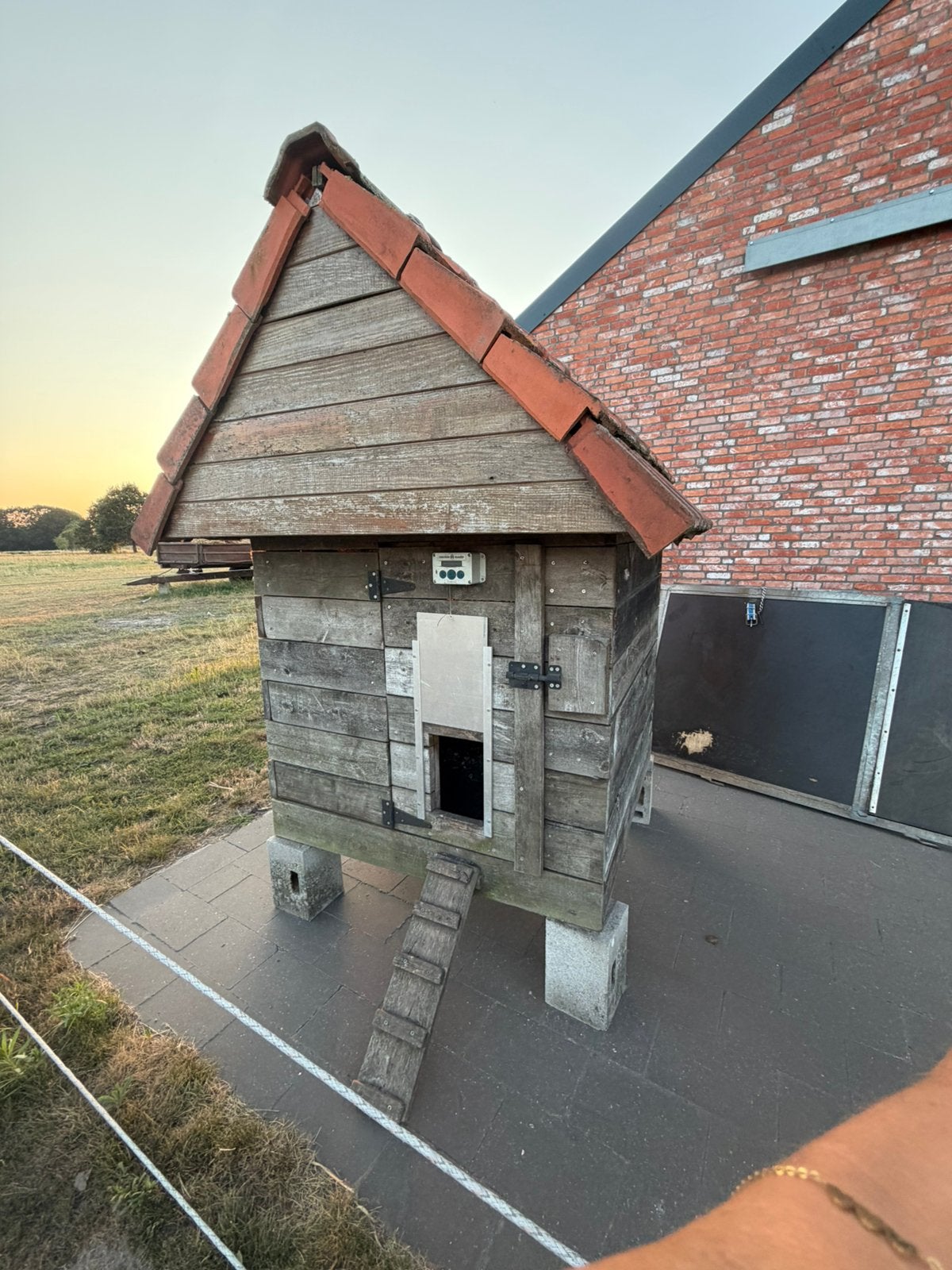 Stevig kippenhok met goed werkende chickengard