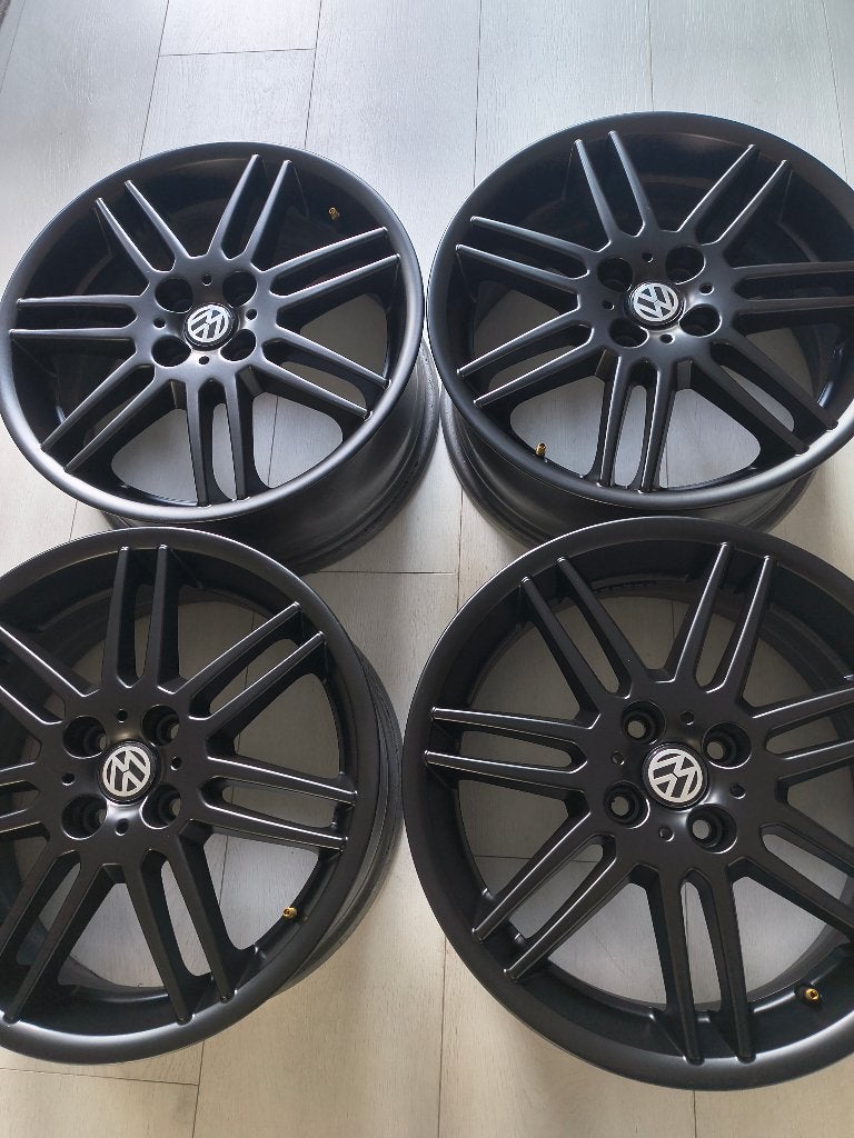 Vw velgen 17 inch 4x100 up velgen gti seat rs4 bbs mini velg, Enlèvement, Utilisé, Volkswagen