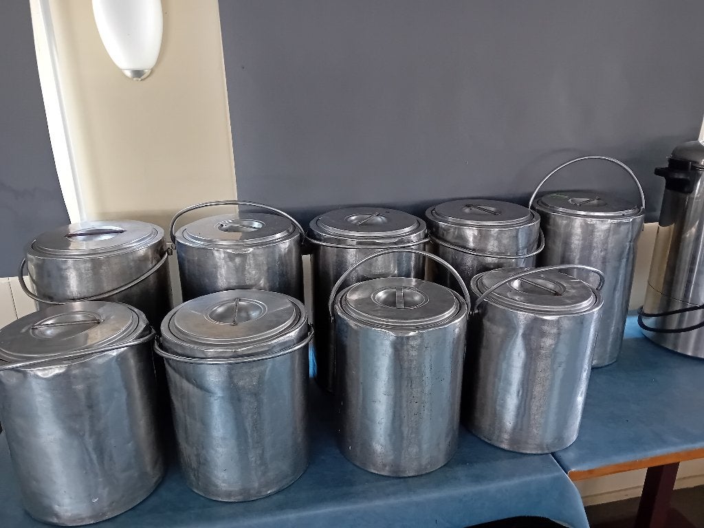 récipient thermos en acier inoxydable, Maison & Meubles, Autres marques, Argent, Enlèvement, Utilisé