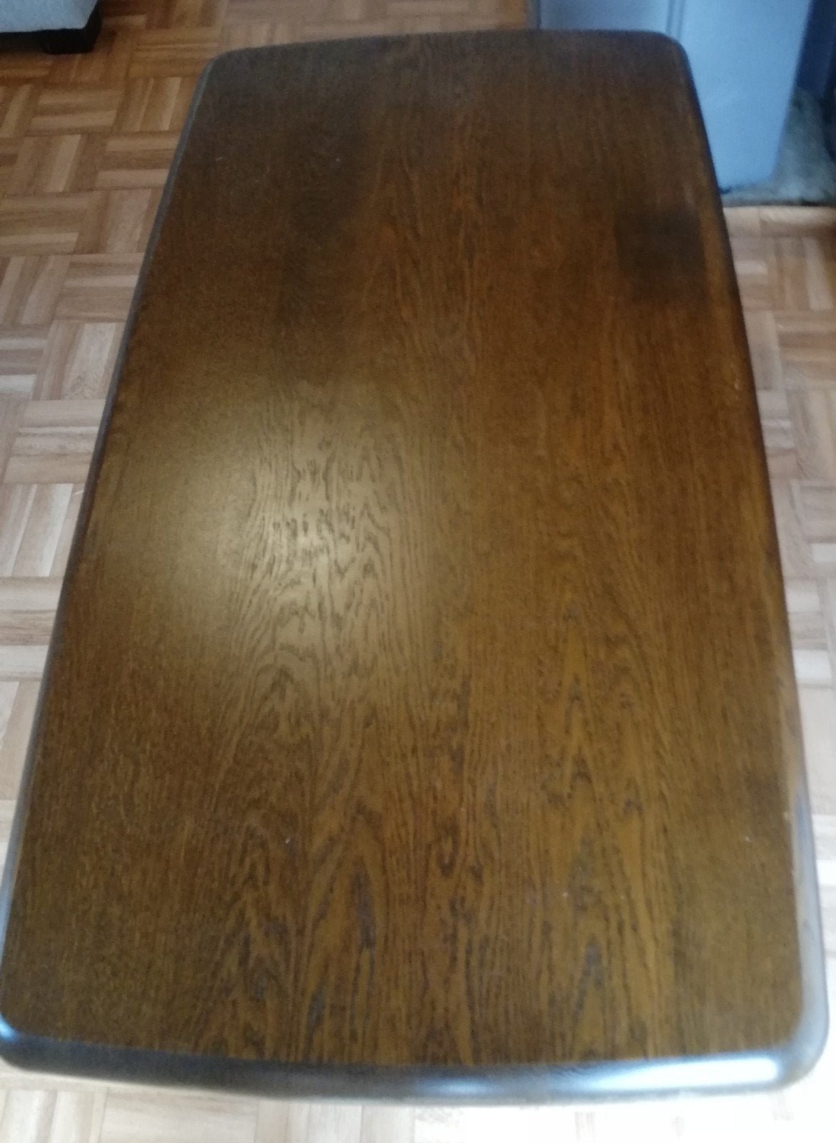 Salontafel in volle eik 125cm x 65cm, Huis en Inrichting, Tafels | Salontafels, Ophalen