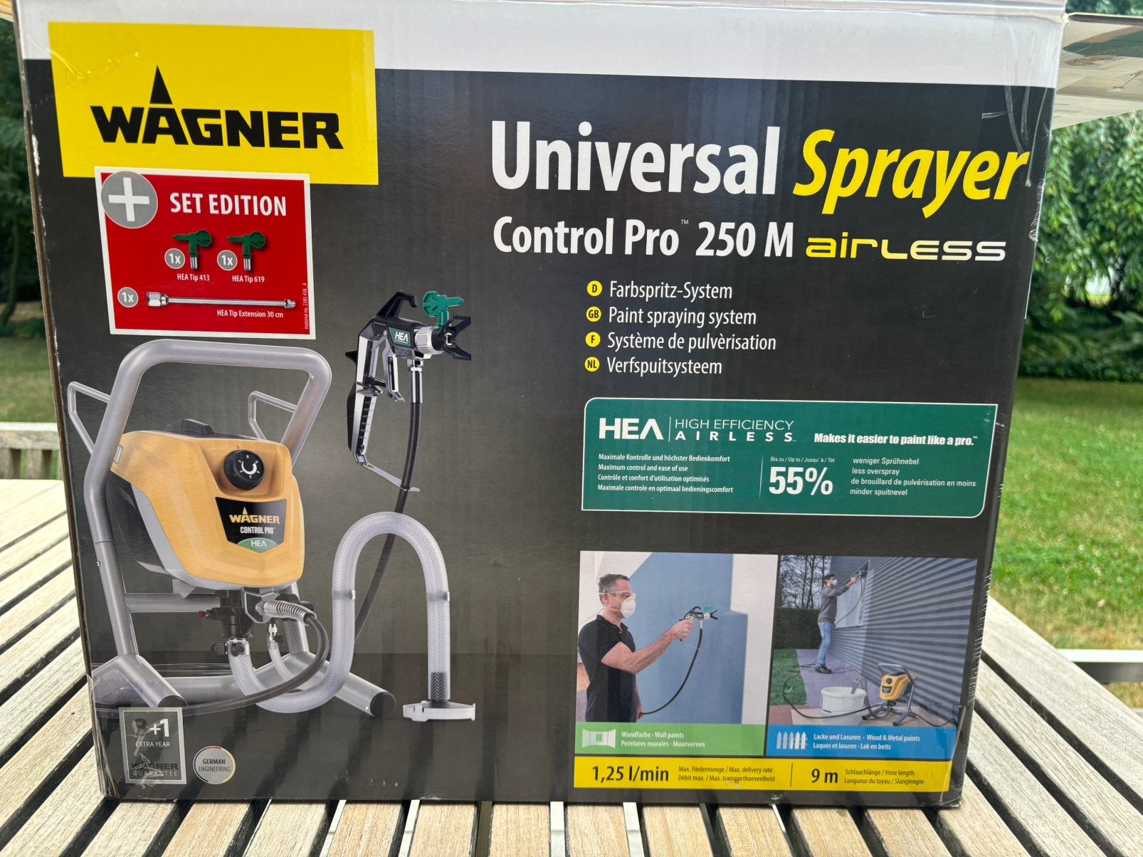 Wagner airless sprayer control pro 250 M + accessoires, Bricolage & Construction, Matériel de peinture, Enlèvement ou Envoi, Comme neuf