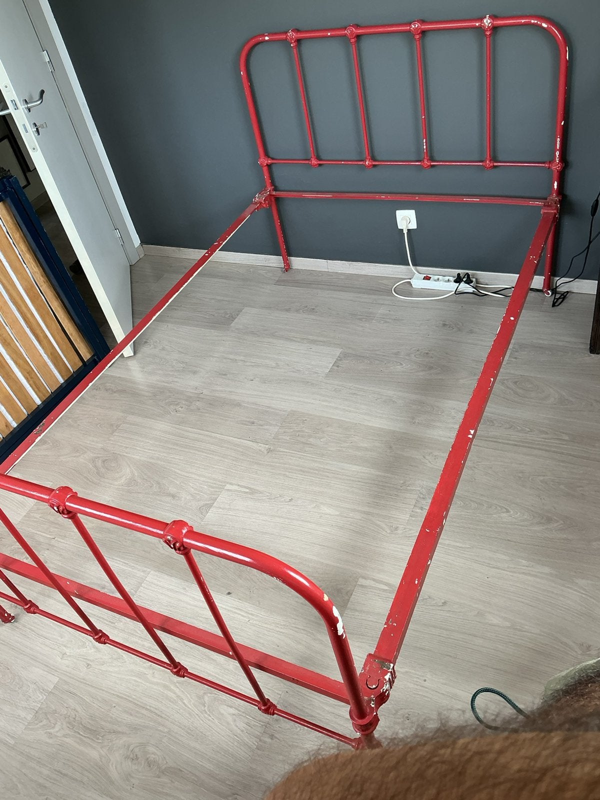 Oud Ijzeren bed twijfelaar vintage, Ophalen