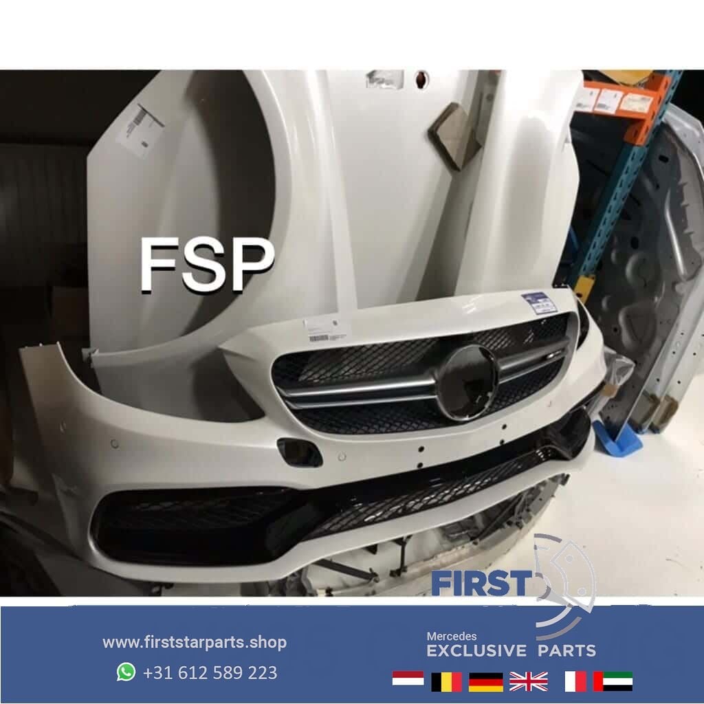 C205 C63 AMG Voorkop delen plaatwerk parelmoer wit Front Mer, Utilisé, -, Avant, -