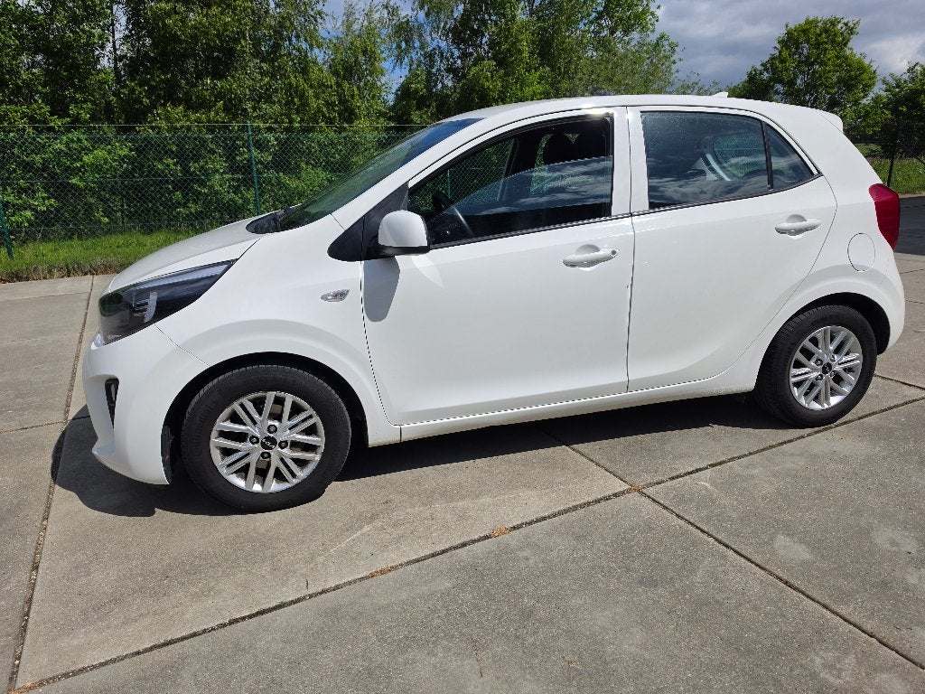Kia Picanto 1.0 GDI Automaat 2023 Airco + Garantie, Auto's, Automaat, Start-stop-systeem, Wit, Bedrijf