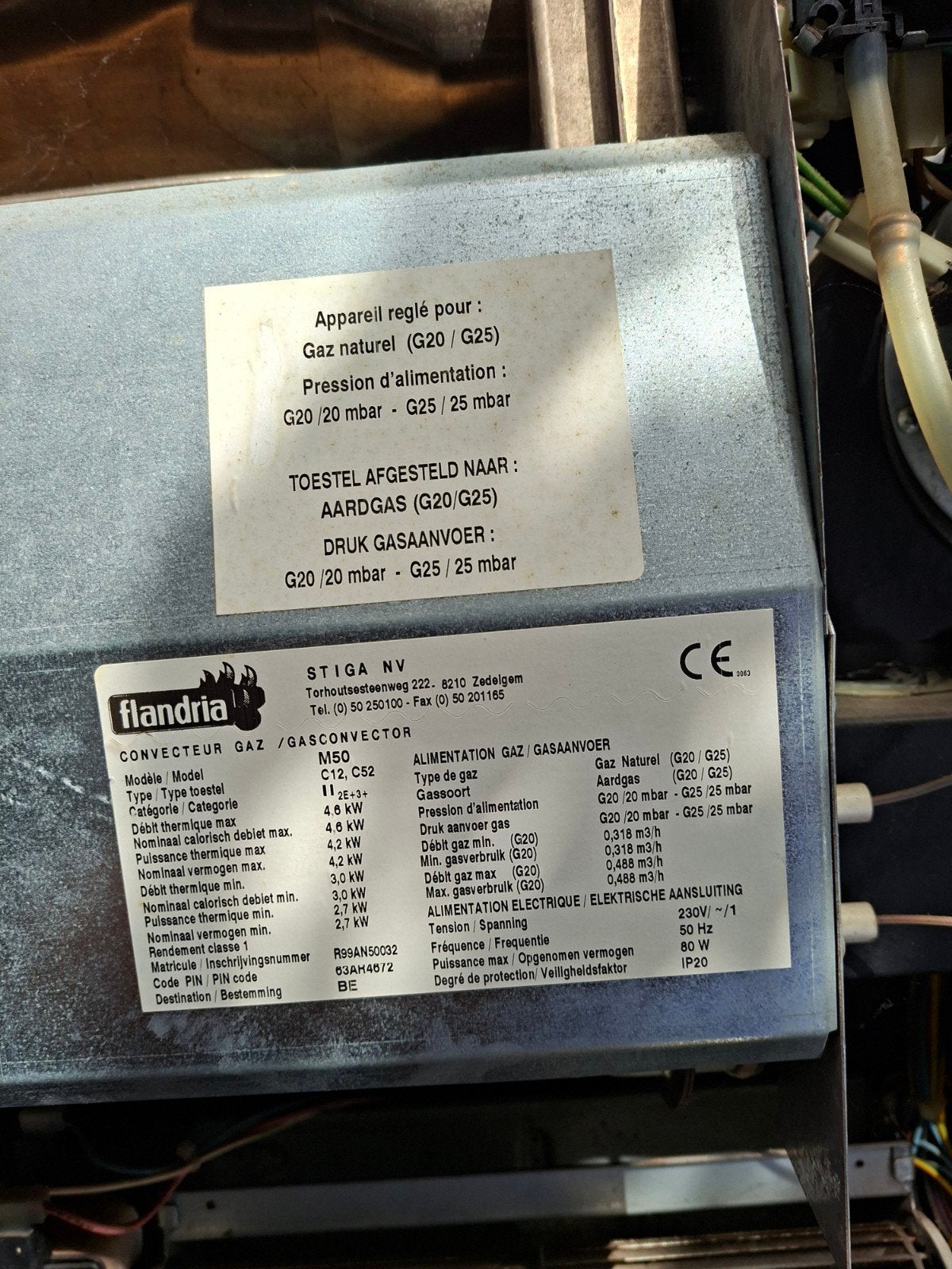 gasradiator flandria, Doe-het-zelf en Bouw, Ophalen, 30 tot 80 cm, Radiator, Zo goed als nieuw