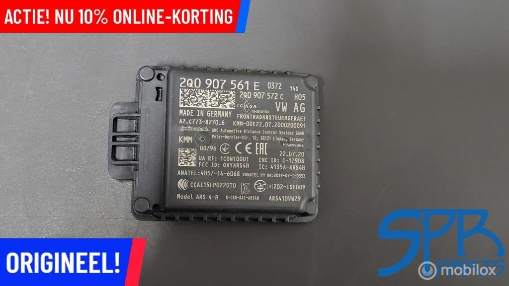 ACC-sensor VW TIGUAN 5NA AUDI Q2 SEAT 2Q0907561E ACC RADAR, Neuf, Enlèvement ou Envoi, Volkswagen, Volkswagen