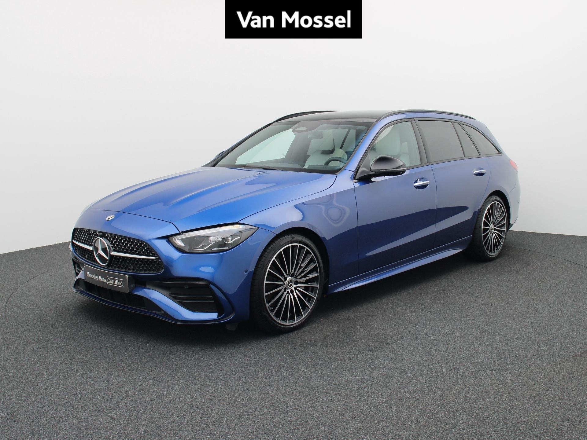 Mercedes-Benz C 180 Break Star Edition + LEDER + PANORAMISCH, Auto's, Automaat, Dealer onderhouden, Achterwielaandrijving, Gebruikt