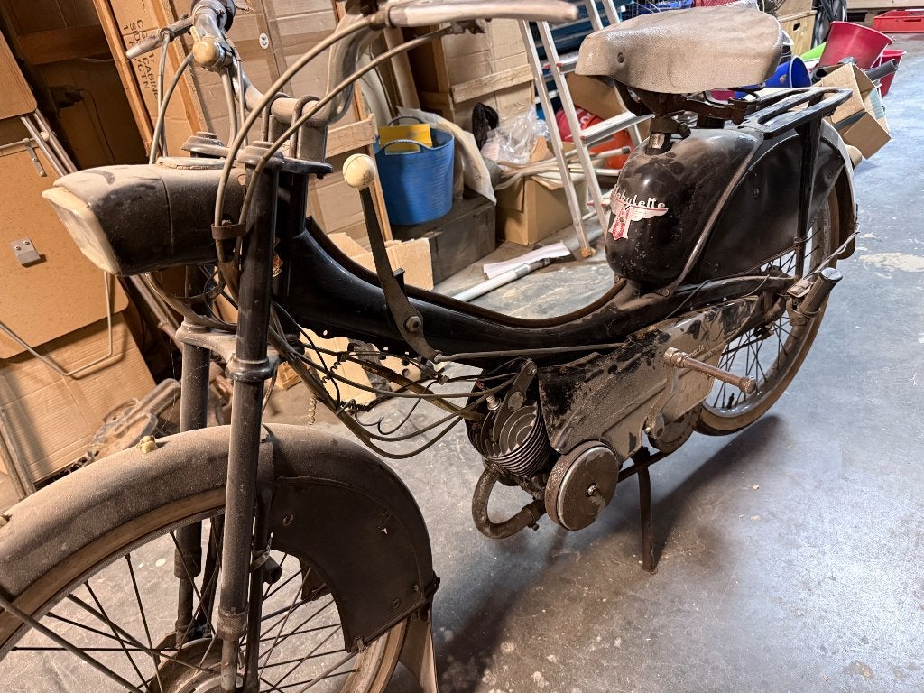 Mobylette kaptein, Fietsen en Brommers, 0 versnellingen, Klasse A (25 km/u), 50 cc, Ophalen