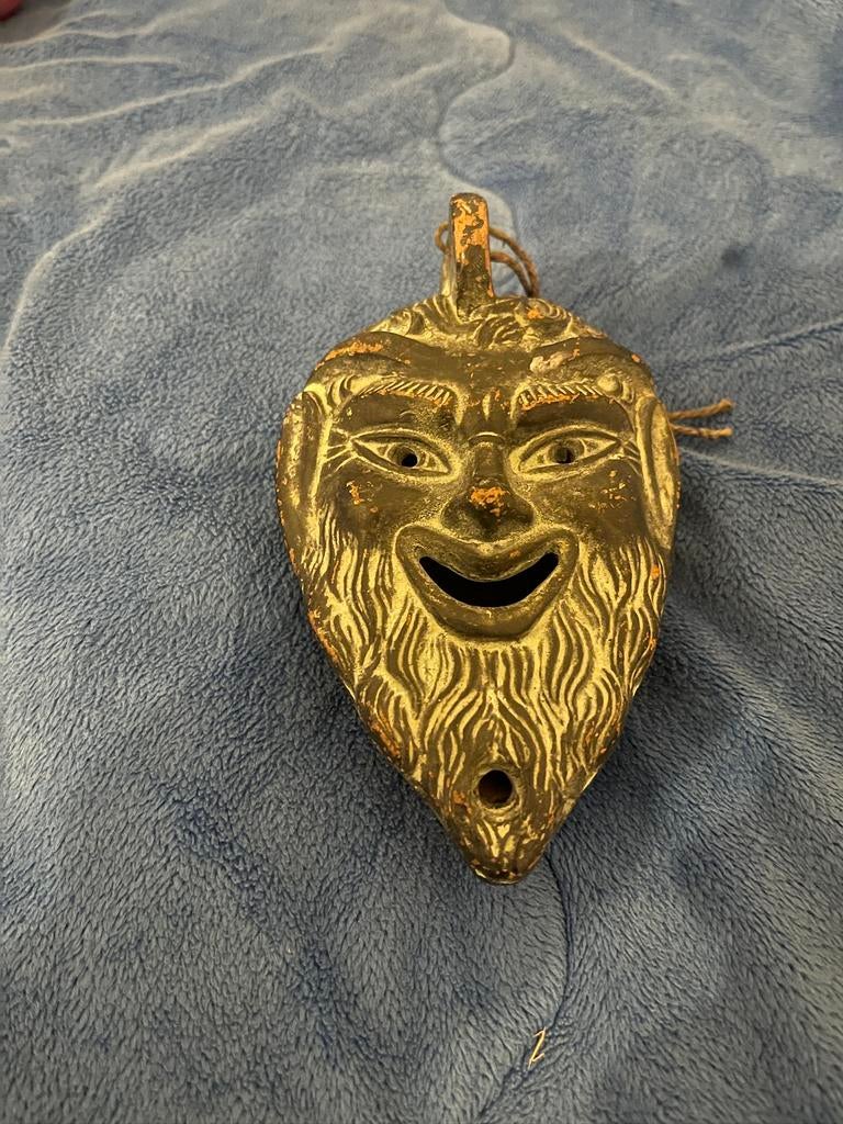 Rare lampe a petrole tete de satyre, Enlèvement ou Envoi, Comme neuf