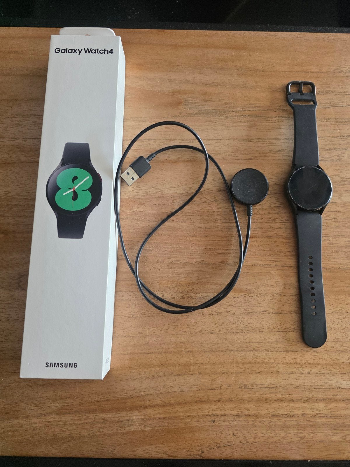 Samsung Galaxy watch 4, Handtassen en Accessoires, Smartwatches, Ophalen, Gebruikt, Zwart, Waterdicht