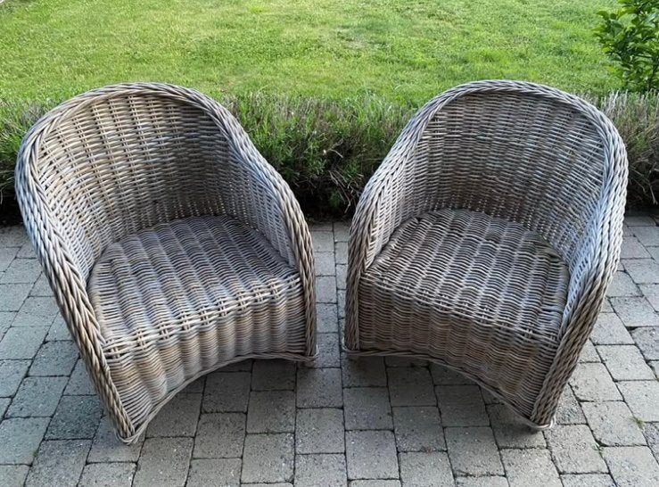Fauteuil de jardin, Tuin en Terras, Ophalen, Gebruikt, Rotan
