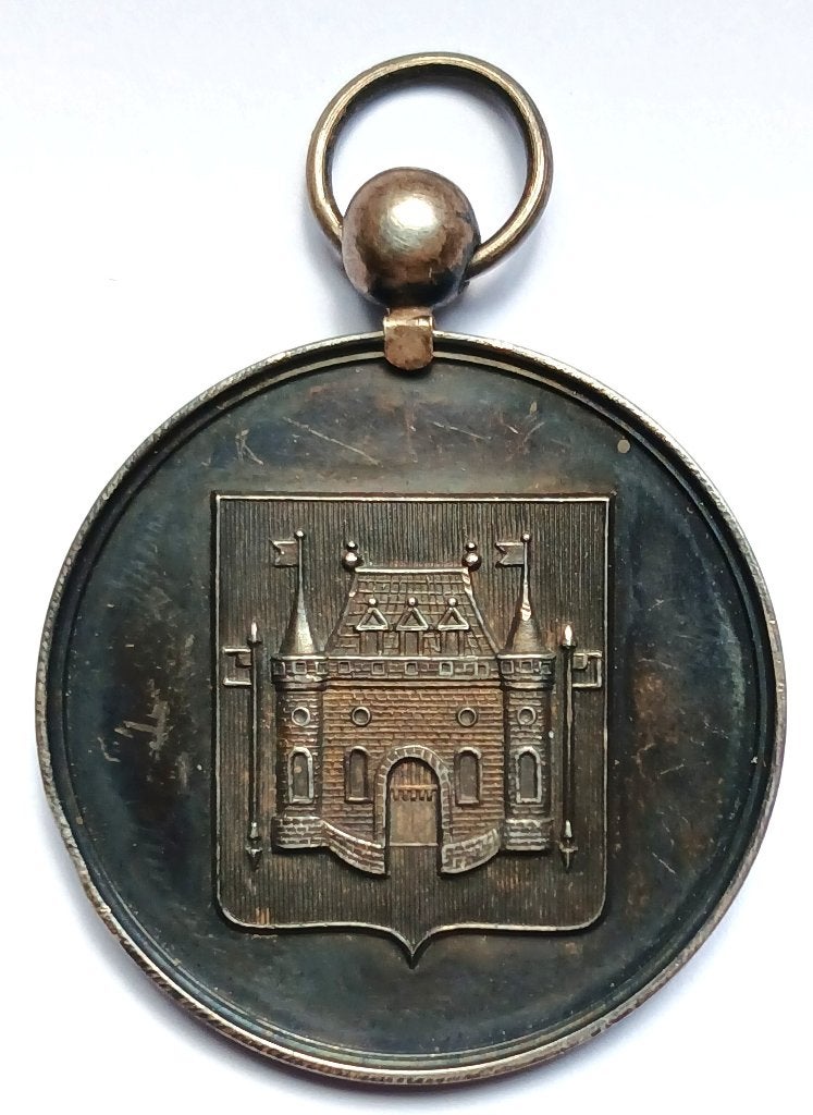 medaille zilver société de pomologie de VILVORDE ZD +/- 1870, Postzegels en Munten, Penningen en Medailles, Zilver, Ophalen of Verzenden
