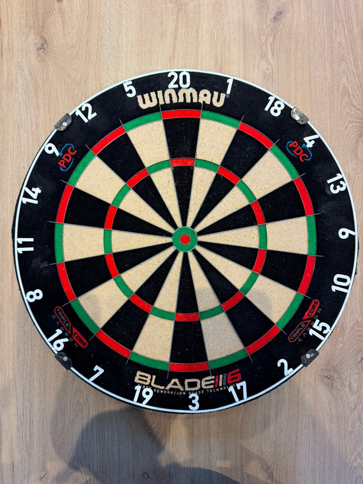 Winmau Blade 6 Triple Dartbord, Ophalen, Gebruikt, Dartbord