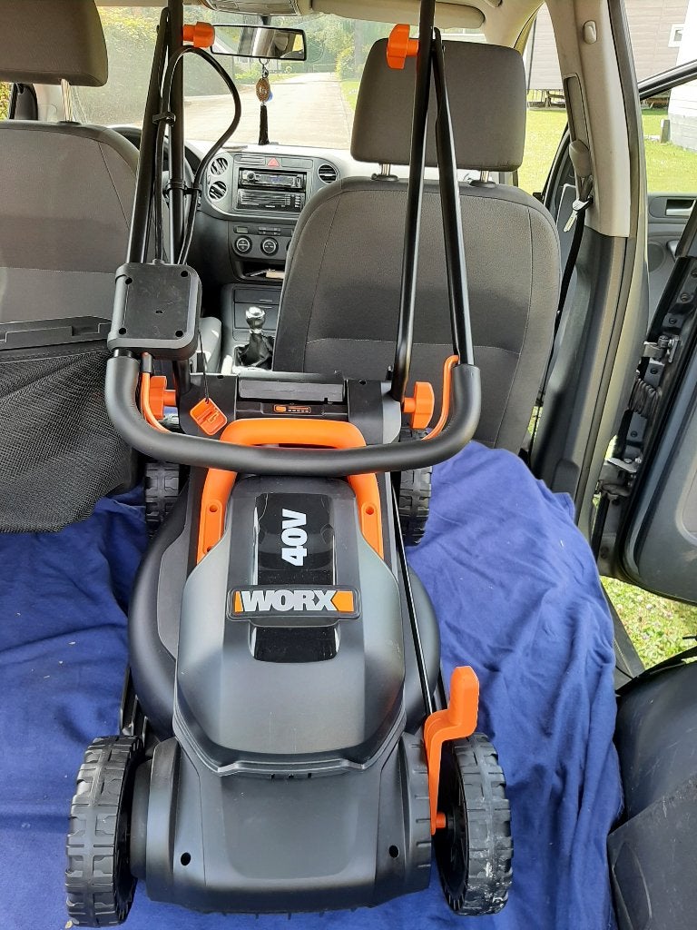 Nieuwe grasmaaier worx  op batterijen 2  20V, Ophalen, Cirkelmaaier, Xorx, Accu-grasmaaier