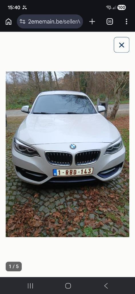 !!! BMW SERIES 220i COUPE TYPE M VOLLEDIGE OPTIES!!!, Auto's, Automaat, 4 deurs, Stof, 2 Reeks