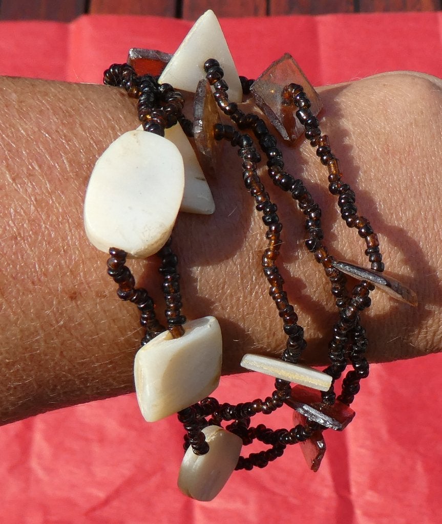 Bracelet ethnique en parfait état, Enlèvement ou Envoi, Comme neuf, Brun