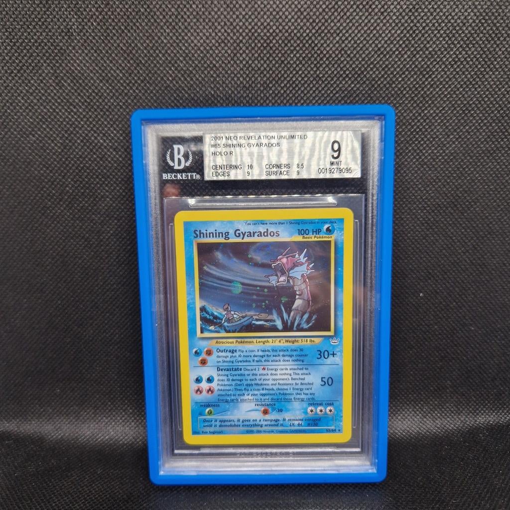 Shining Gyarados Holo Neo Revelation Unlimited BGS 9, Ophalen of Verzenden
