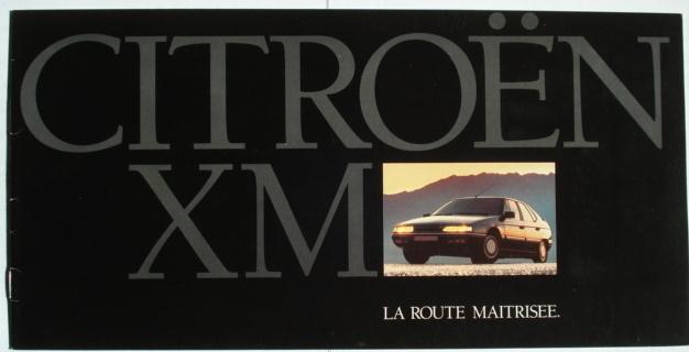 Citroën XM 1989 intro Brochure Catalogue Prospekt, Verzenden, Zo goed als nieuw, Citroën