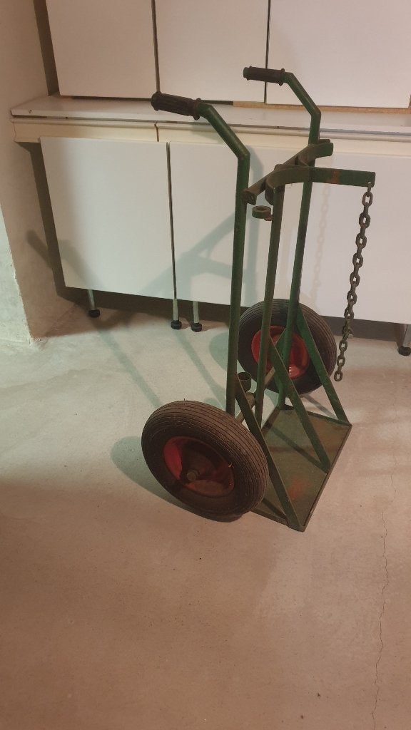 Stevige gasflessenwagen, Ophalen, Gebruikt, Steekwagen