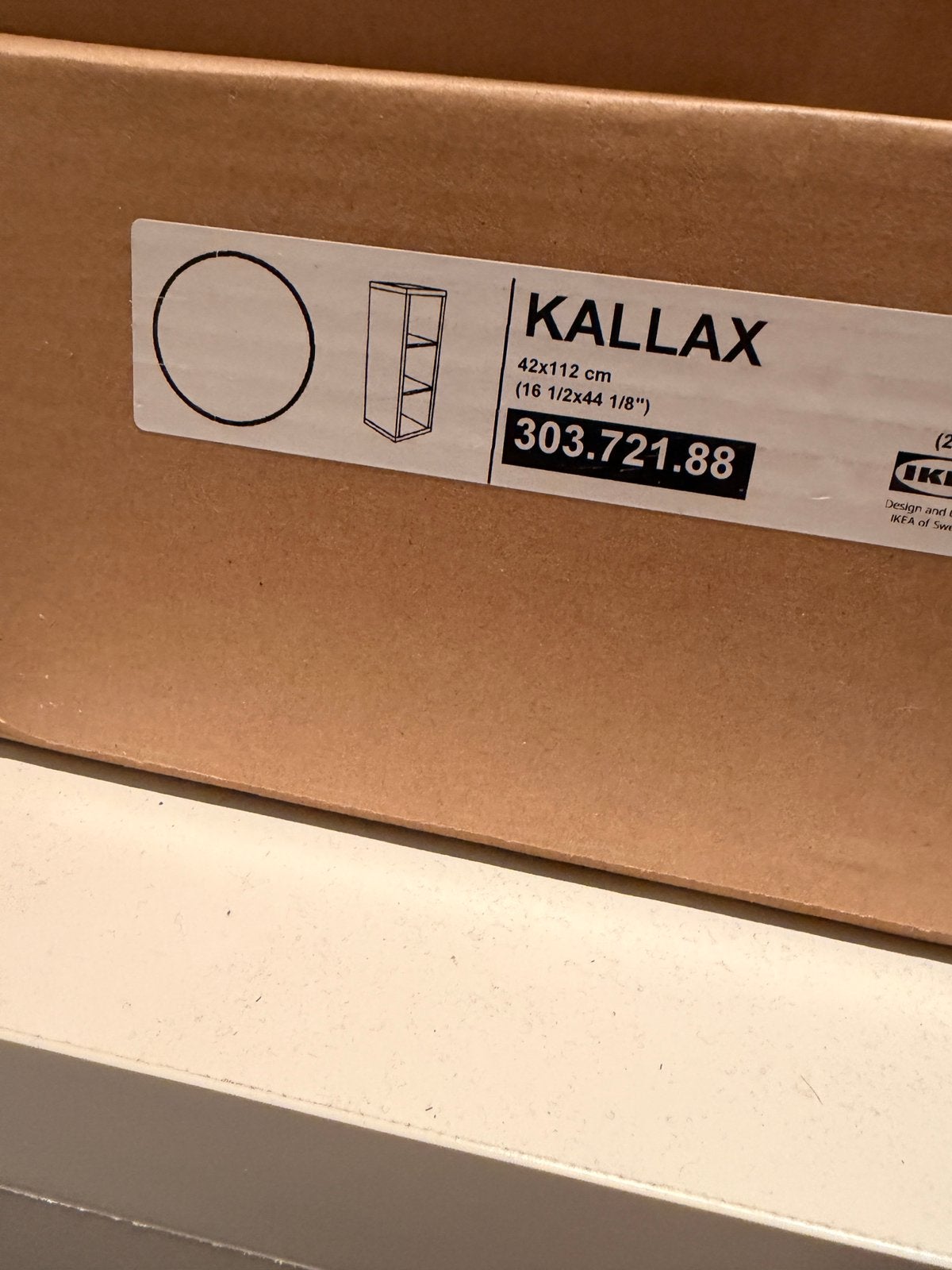 Ikea KALLAX wit - Nieuw in doos, Neuf, 25 à 50 cm, Avec tablette(s), Enlèvement