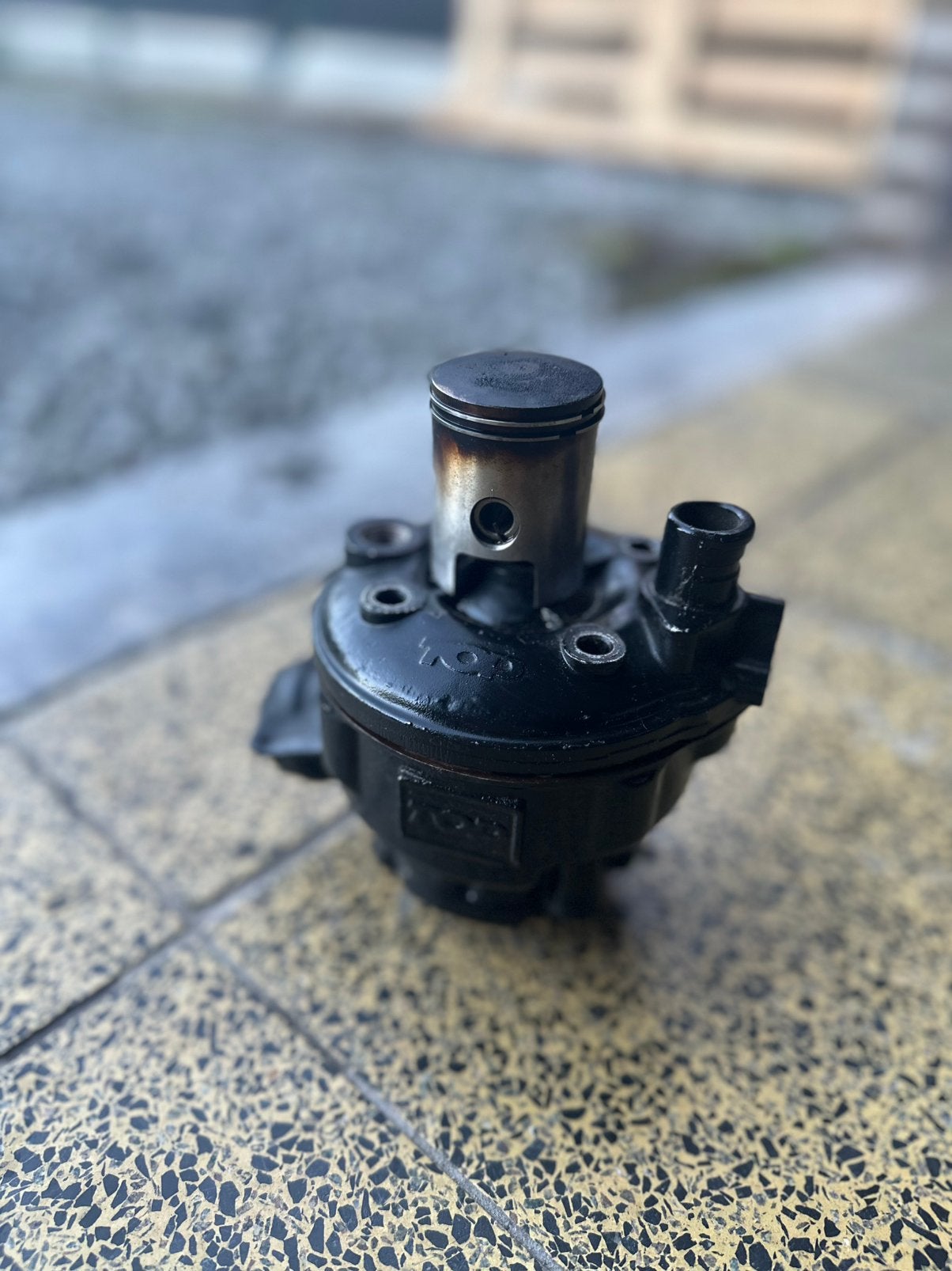 Top permonce 50cc gietijzer 4k km oud, Vélos & Vélomoteurs, Pièces de cyclomoteur | Général, Enlèvement, Comme neuf, Cylindre