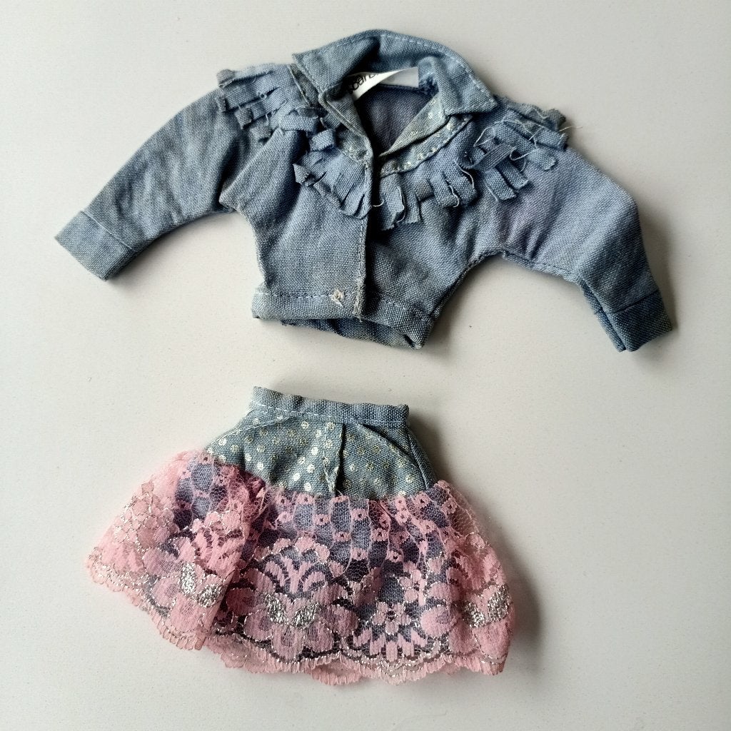 Barbie vintage Feeling fun Jeans look des années 1988 80, Collections, Enlèvement ou Envoi, Utilisé, Vêtements