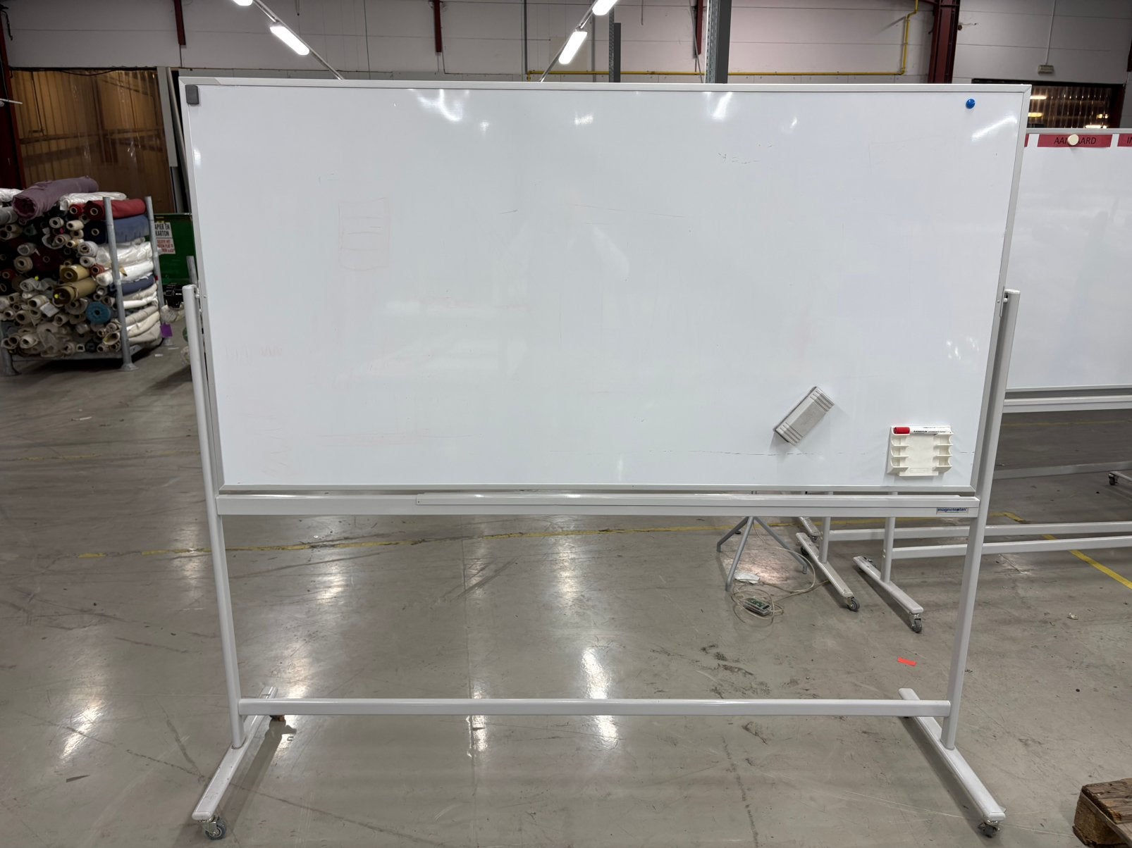 Magnetoplan verrijdbaar magnetisch whiteboard 5 beschikbaar, Ophalen, Gebruikt, Overige typen