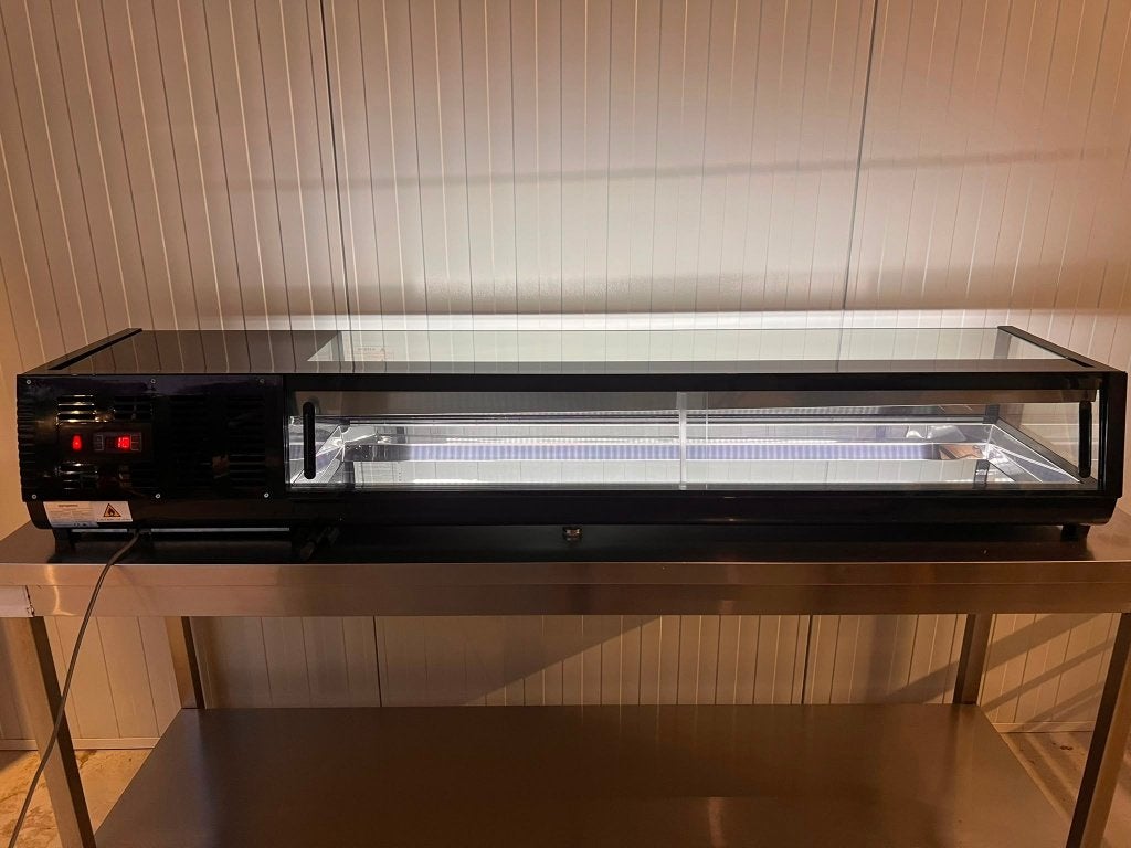 GGM Gastro Sushi Vitrine 180 cm – Nieuw & Ongebruikt, 75 tot 100 liter, Ophalen, Nieuw