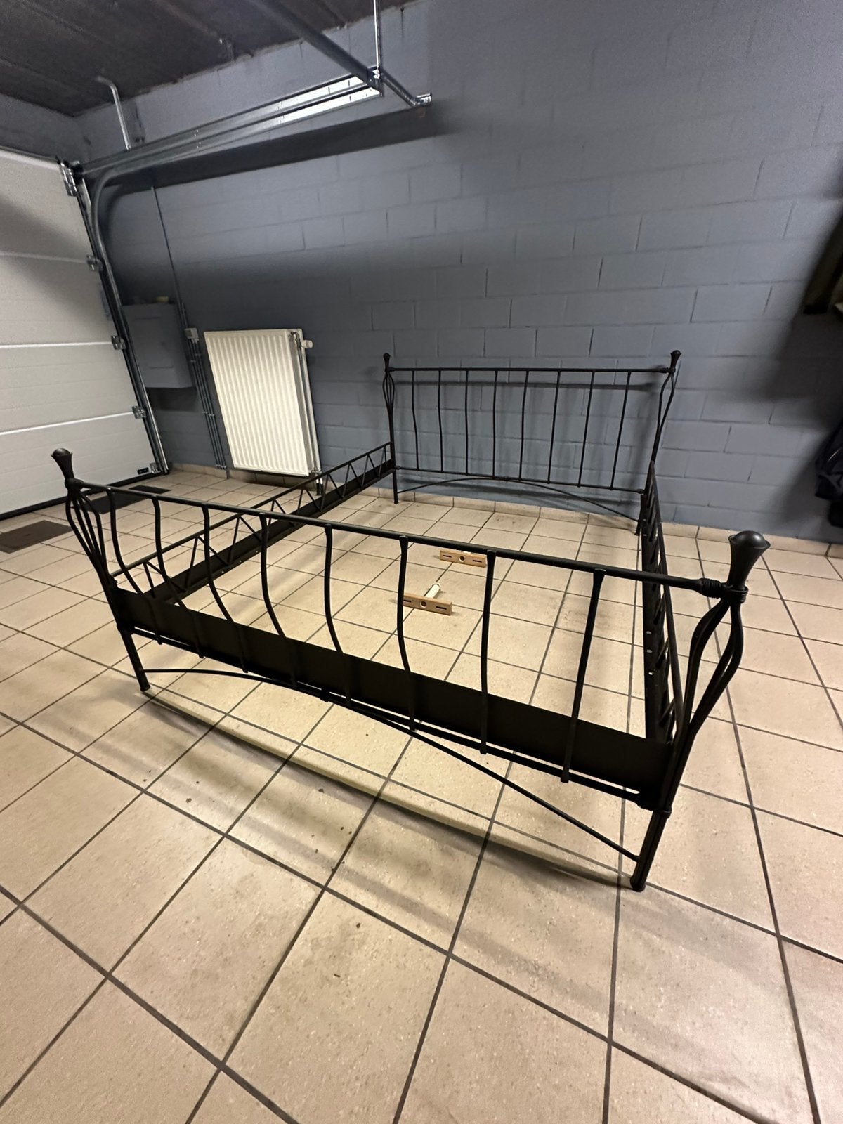 Smeedijzeren bed 160*200, Ophalen, Gebruikt, Tweepersoons, 200 cm