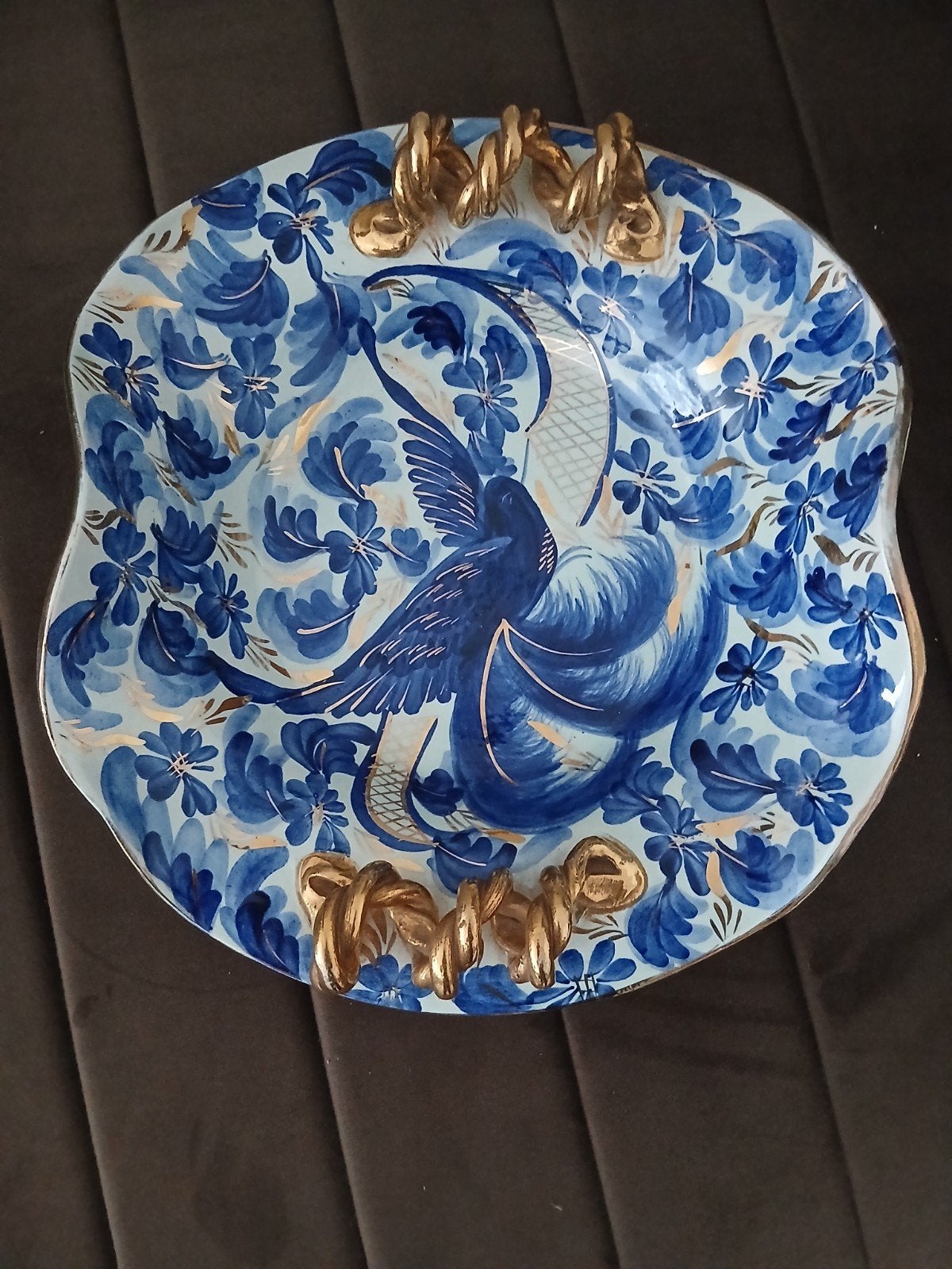 Plat vintage Hubert Bequet Quaregnon – Oiseau de Paradis, Enlèvement ou Envoi